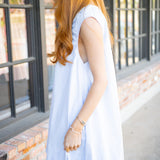 On The Bright Path Mini Dress, Light Blue