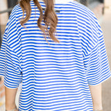 Tackle Tee Stripe, Court Stripe Electric
