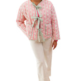 Eleanor Quilted Jacket, Pink Floral