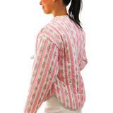 Eleanor Quilted Jacket, Pink Floral