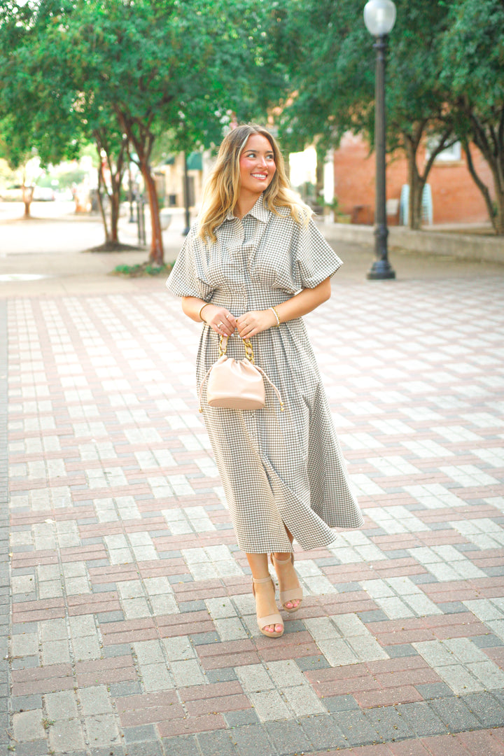 Dream Dress, Cream/Mink
