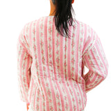 Eleanor Quilted Jacket, Pink Floral