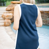 Clear Your Mind Tank Dress, Navy
