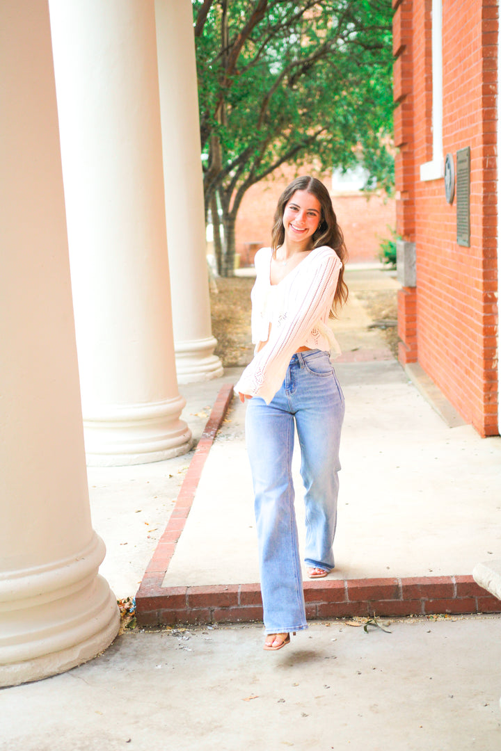 Every Special Moment Knit Top, Ivory