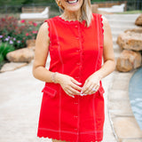 Rory Dress, Poppy Red