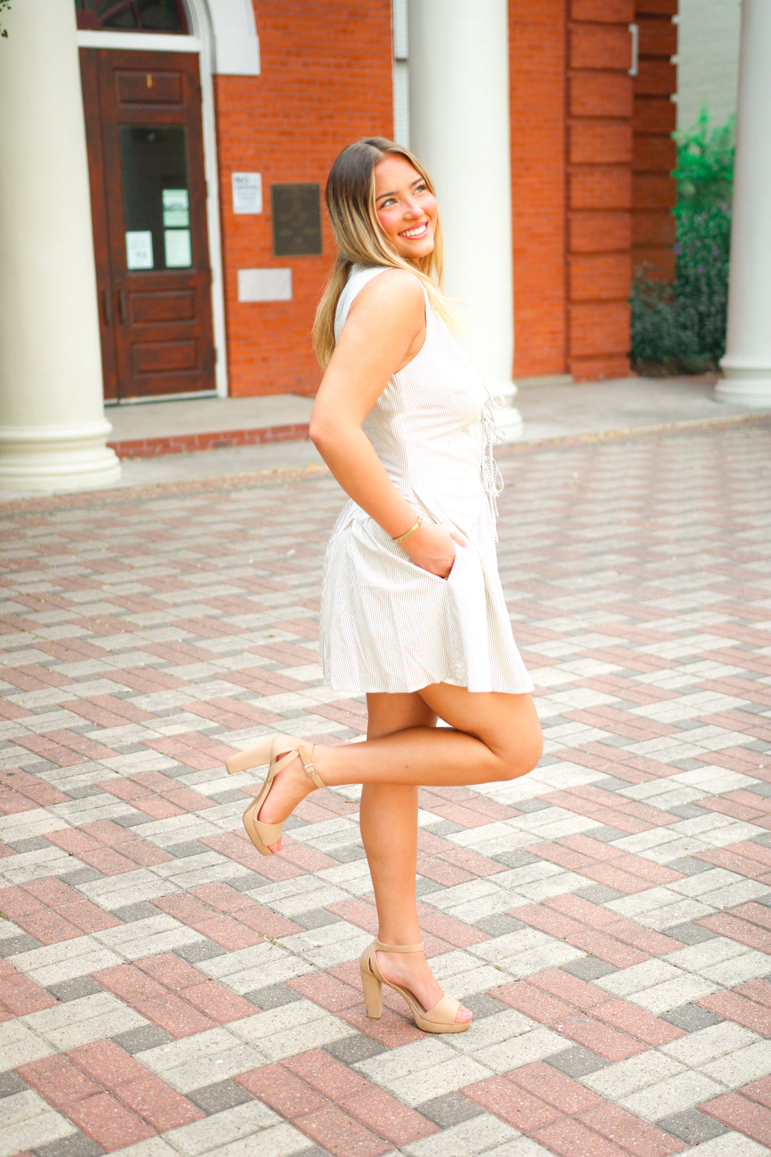 Roy Dress, Cream