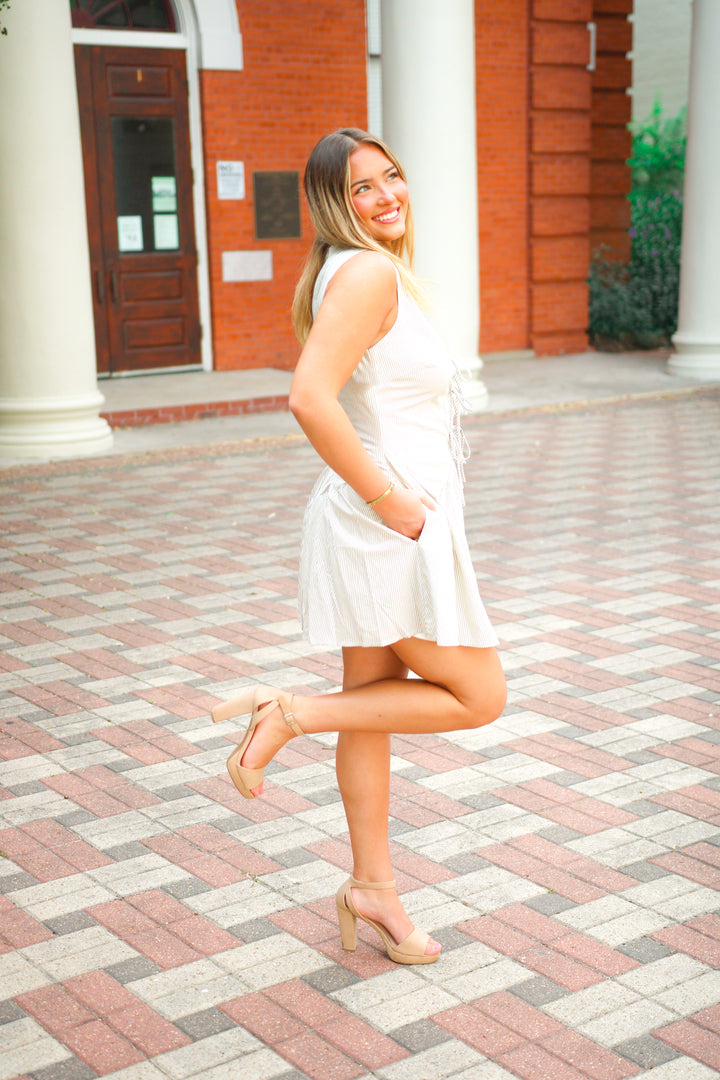 Roy Dress, Cream