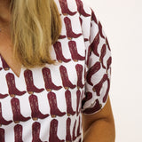 Lucy Dress, Maroon Boots