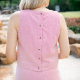 Fireworks Feeling Tank, Red/White