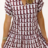 Lucy Dress, Maroon Boots