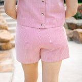 Fireworks Feeling Skort, Red/White