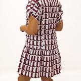 Lucy Dress, Maroon Boots