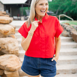 Picnic Break Top, Red