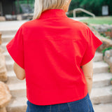 Picnic Break Top, Red