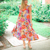Sundown & Sangria Ruffle Maxi Dress, Fall Fiesta
