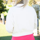 Downtown Half Zip Sweatshirt, Cloud