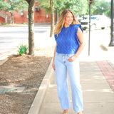 Miranda Sweater Vest, Cobalt