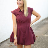 Dyanne Dress, Wine