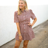 The Rival Hour Mini Dress, Maroon