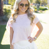 My Time Tee, Powder Pink