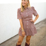 The Rival Hour Mini Dress, Maroon
