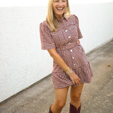 The Rival Hour Mini Dress, Maroon