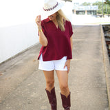 Tailgate Traditions Top, Maroon