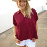 Tailgate Traditions Top, Maroon