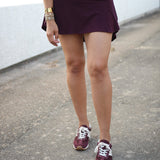 Get Your Move On Crossover Skort, Maroon