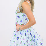 Spring Fling Mini Dress, Light Blue