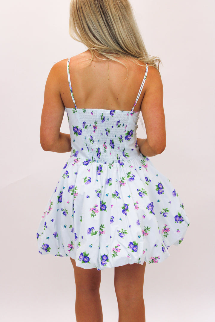 Spring Fling Mini Dress, Light Blue