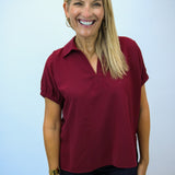 Tailgate Traditions Top, Maroon