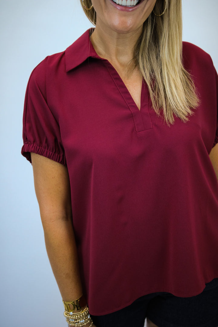 Tailgate Traditions Top, Maroon