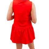 Varsity Daisy Dress, Berry Colorblock