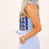 Bali Top, Blue/White