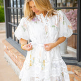 Softly Said Mini Dress, White