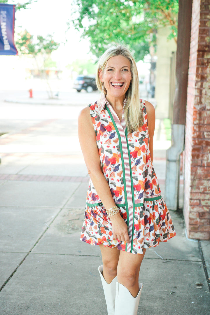Front Porch Feelings Dress, Pumpkin