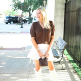 Janae Cardigan, Chocolate