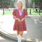 Fallin' In Love Dress, Maroon