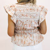 Garden Path Top, Latte