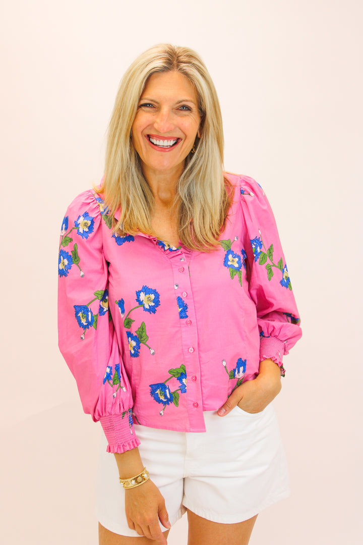 Springtime Melody Top, Pink