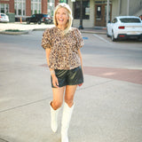 Take A Chance Top, Leopard