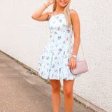 Spring Fling Mini Dress, Light Blue