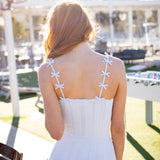 Garrett Rib Pointelle Top, Icicle Blue