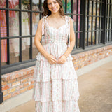 Early Dawn Maxi Dress, Pink Multi