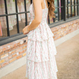 Early Dawn Maxi Dress, Pink Multi