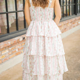 Early Dawn Maxi Dress, Pink Multi