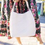 Mad Tea Scallop Midi Dress, Deep Green/ Pink Multi