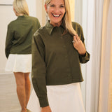 Theodora Shirt, Khaki