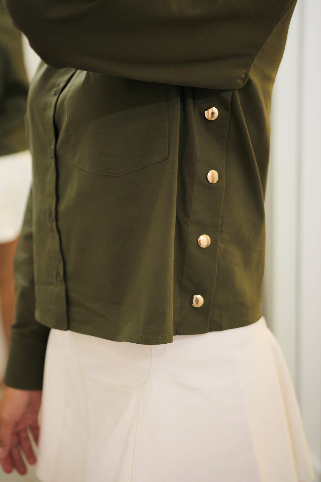 Theodora Shirt, Khaki